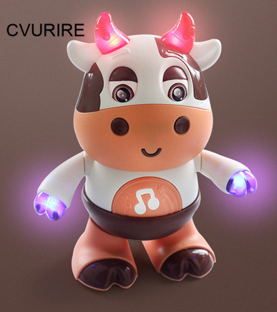 Cvurire【Ready!】Dancing Cow Musical Toys Educational Learning Toys Swinging Cow Robots Sound Light Dancing Niu Kids Gifts For 3 Months+ Baby Cvurire【Ready!】Dancing Cow Musical Toys Educational Learning Toys Swinging Cow Robots Sound Light Dancing Niu Kids Gifts For 3 Months+ Baby